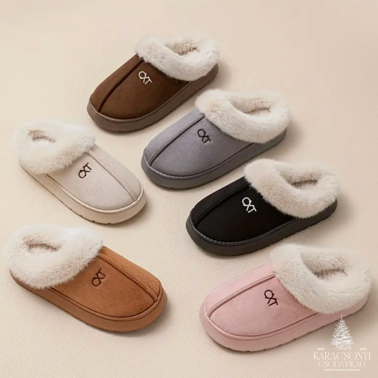 Puha Szőrme Papucs - Téli Meghittség