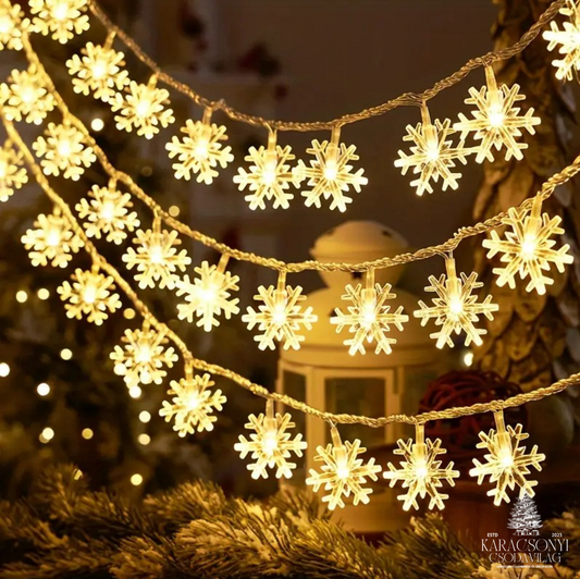 Hópehely Fényvarázs – 3 m-es LED Fényfüggöny