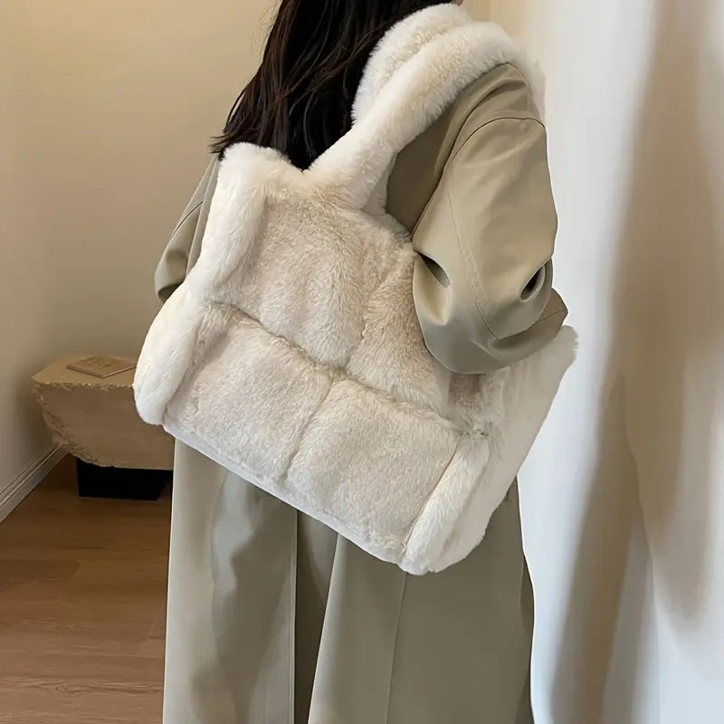 Női Plüss Műszőrme Táska - Téli Elegancia